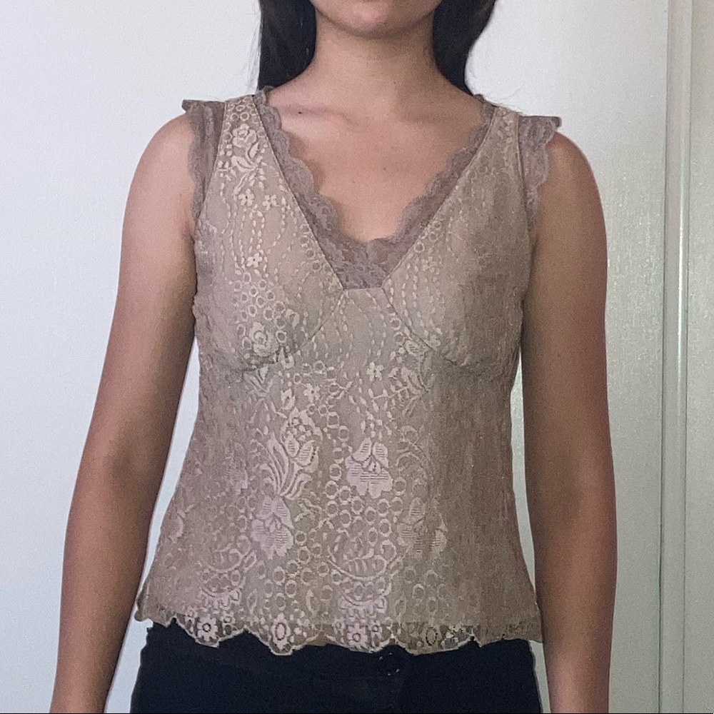 ANN TAYLOR vintage lace blouse